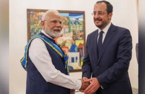 प्रधानमंत्री मोदी को साइप्रस में मिला सर्वोच्च नागरिक सम्मान