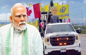 पीएम मोदी कनाडा यात्रा के दौरान कैलगरी शहर में सैकड़ों खालिस्तानी समर्थक कट्टरपंथियों ने इकट्ठा होकर प्रदर्शन किया