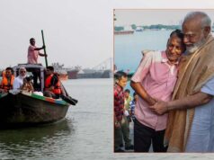 नाव चलाने वाले को गले लगाकर ₹1000 देने वाले पीएम मोदी, 5 दिन पहले खाई थी हुगली के किनारे झालमुड़ी