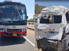 गुजरात हादसा: वैन बुरी तरह क्षतिग्रस्त, मृतकों की पहचान और जांच जारी