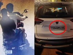XUV700 ड्राइवर पर हेलमेट न पहनने का जुर्माना, जानिए क्या है पूरा मामला