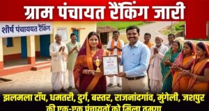 मंदरौद ग्राम पंचायत ने पंचायत विकास सूचकांक में छत्तीसगढ़ में किया टॉप, धमतरी का गौरव