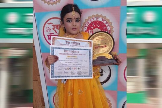 5 वर्षीय शानवी वस्त्रकार ने राष्ट्रीय मंच पर दिखाई प्रतिभा