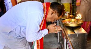 हरिनाम संकीर्तन नामयज्ञ में मुख्यमंत्री साय की सहभागिता, जगन्नाथ मंदिर में पूजा कर की जनकल्याण की प्रार्थना