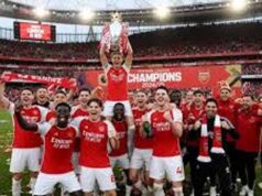 Arsenal Wins 2026 EPL Title Following Manchester City’s Slip-up