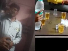 सरकारी कार्यालय में खुली शराब पार्टी, कर्मचारियों की हरकत कैमरे में कैद