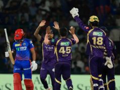 दिल्ली की बल्लेबाजी रही फ्लॉप, KKR ने कसी गेंदबाजी से बनाया दबाव