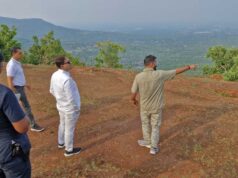 राजमेरगढ़ पर्यटन स्थल का निरीक्षण, अध्यक्ष नीलू शर्मा और प्रबंध संचालक विवेक आचार्य ने विकास कार्यों पर की चर्चा