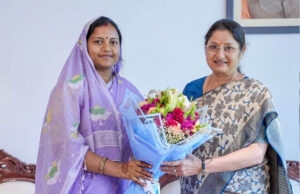 महिला एवं बाल विकास से जुड़े मुद्दों पर अन्नपूर्णा देवी और लक्ष्मी राजवाड़े की अहम मुलाकात