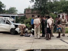 उमरिया सड़क हादसे में 5 की जान गई, NH-43 पर खड़े ट्रक से कार की जोरदार टक्कर