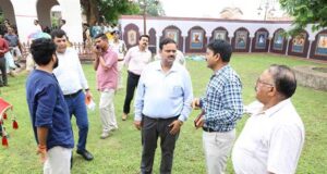 कार्यक्रम की तैयारियां अंतिम चरण में, संभाग आयुक्त शर्मा व आईजी मती वर्धन ने व्यवस्थाएं परखी