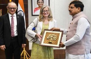 मुख्यमंत्री डॉ. यादव से जर्मनी के केएफडब्ल्यू डेवलपमेंट बैंक की सीईओ सु लाईबेक ने की सौजन्य भेंट