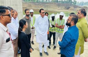 सिंचाई परियोजना की प्रगति पर मंत्री पंवार की नजर, सुठालिया परियोजना स्थल का निरीक्षण