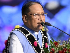हरेली के पावन अवसर पर राजस्व मंत्री टंकराम वर्मा के नवीन शासकीय आवास के गृह प्रवेश कार्यक्रम में शामिल हुए मुख्यमंत्री विष्णुदेव साय