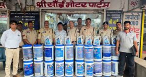 जांजगीर-चांपा में HPCL के नाम पर डुप्लीकेट तेल बेचने वालों पर पुलिस की रेड, 2.50 लाख का माल जब्त