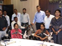 सहारे से आत्मनिर्भरता की ओर कदम, तीन दिव्यांगजनों को मिली ट्राईसिकल