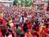 नरेला रक्षाबंधन महोत्सव का दूसरा दिन रहा खास, हजारों बहनों ने मंत्री सारंग को बांधी राखी