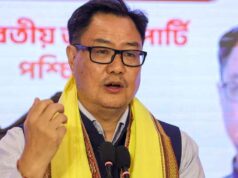 कांग्रेस के झंडों को लेकर विवाद पर बोले किरेन रिजिजू, ‘भारत को तोड़ने की कोशिशें कभी सफल नहीं होंगी’