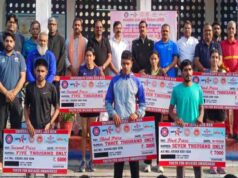 एड्स जागरूकता और स्वस्थ समाज का संकल्प, ग्वालियर में उत्साह के साथ संपन्न हुई रेड रन मिनी मैराथन